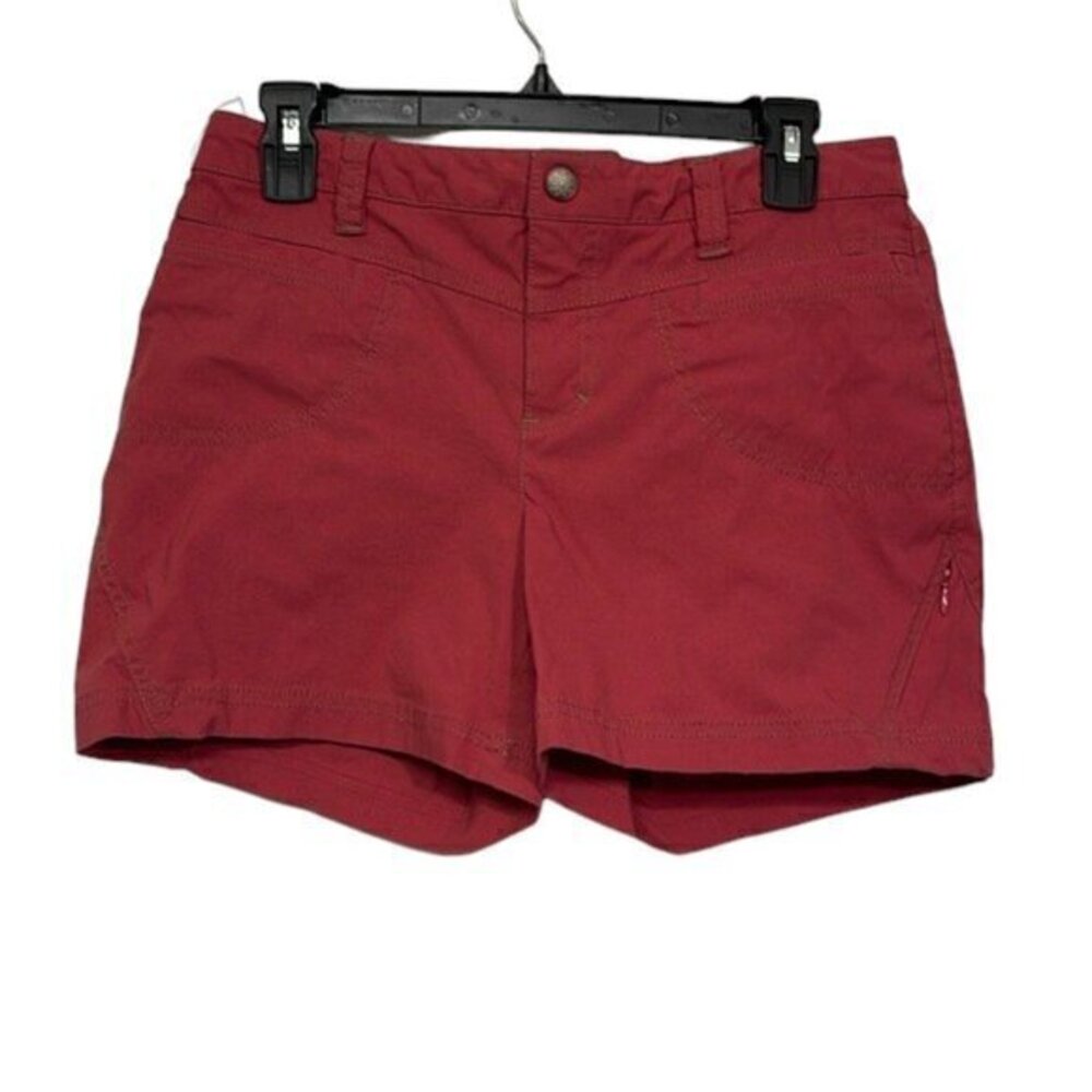 Womens Athleta Shorts Outdoor Hiking Performance Athleisure Red Size 8 EUC #7706